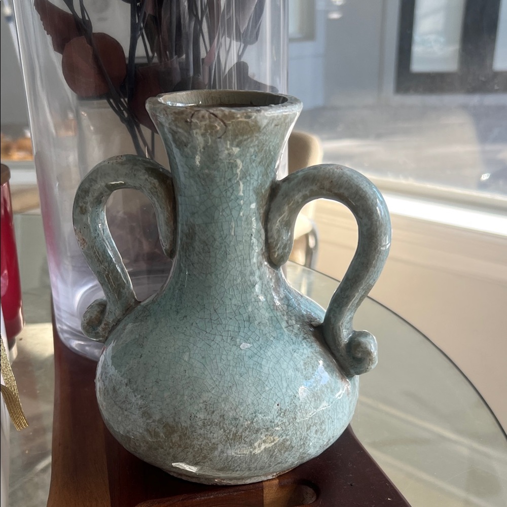 Vintage Style Double Handle Vase